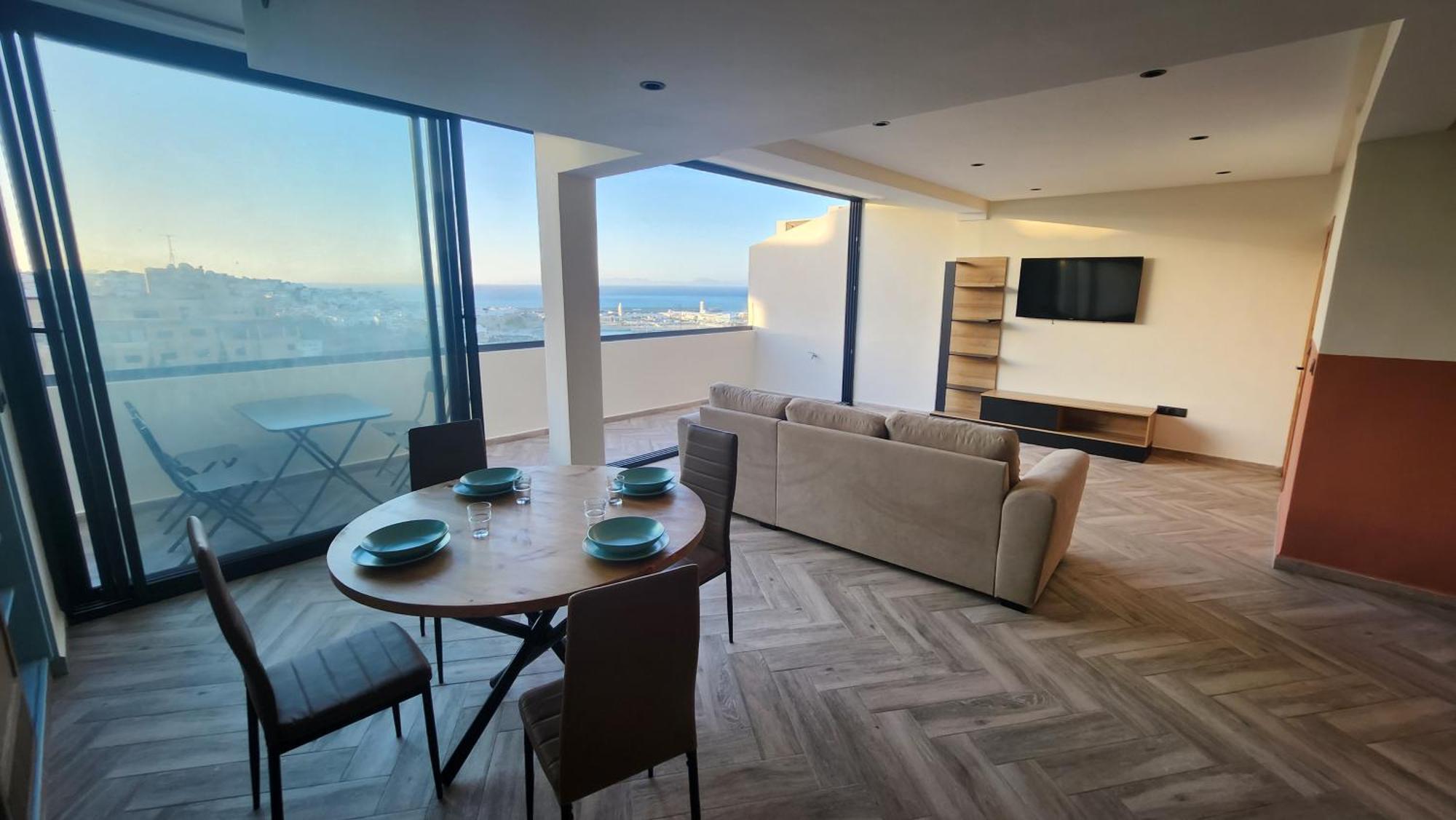 Appartement Vue Sur Mer Tanger Extérieur photo